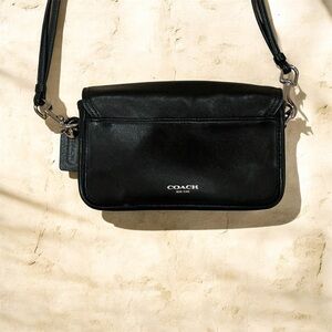Coach Black Leather Crossbody Bag